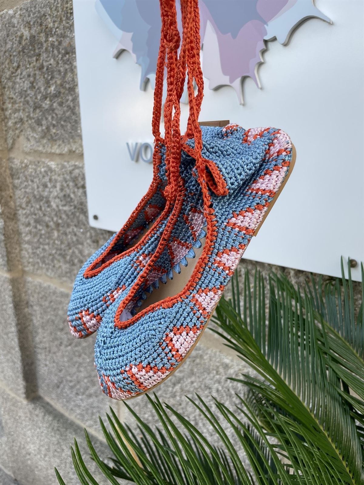 Bailarinas crochet tonos rosa fucsia - Imagen 3