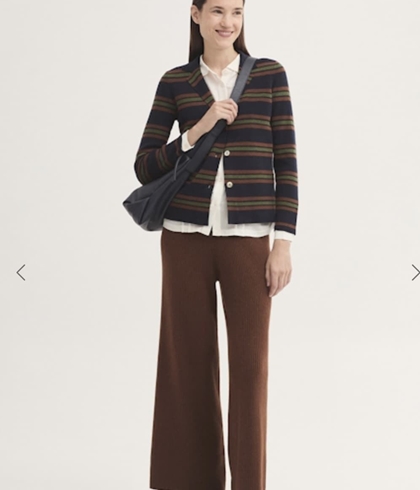 Blazer chaqueta nice things punto rayas tricolor - Imagen 1