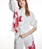 Blusa  ALBA CONDE 1315 CON ESTAMPADO FLORAL blanca - Imagen 2