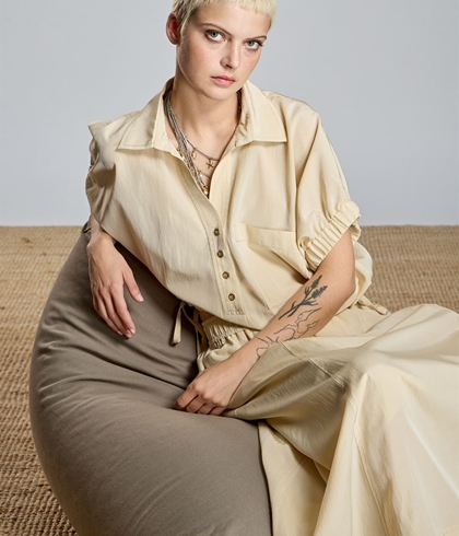 BLUSA Alba Conde 2310-420-13 BEIGE - Imagen 2