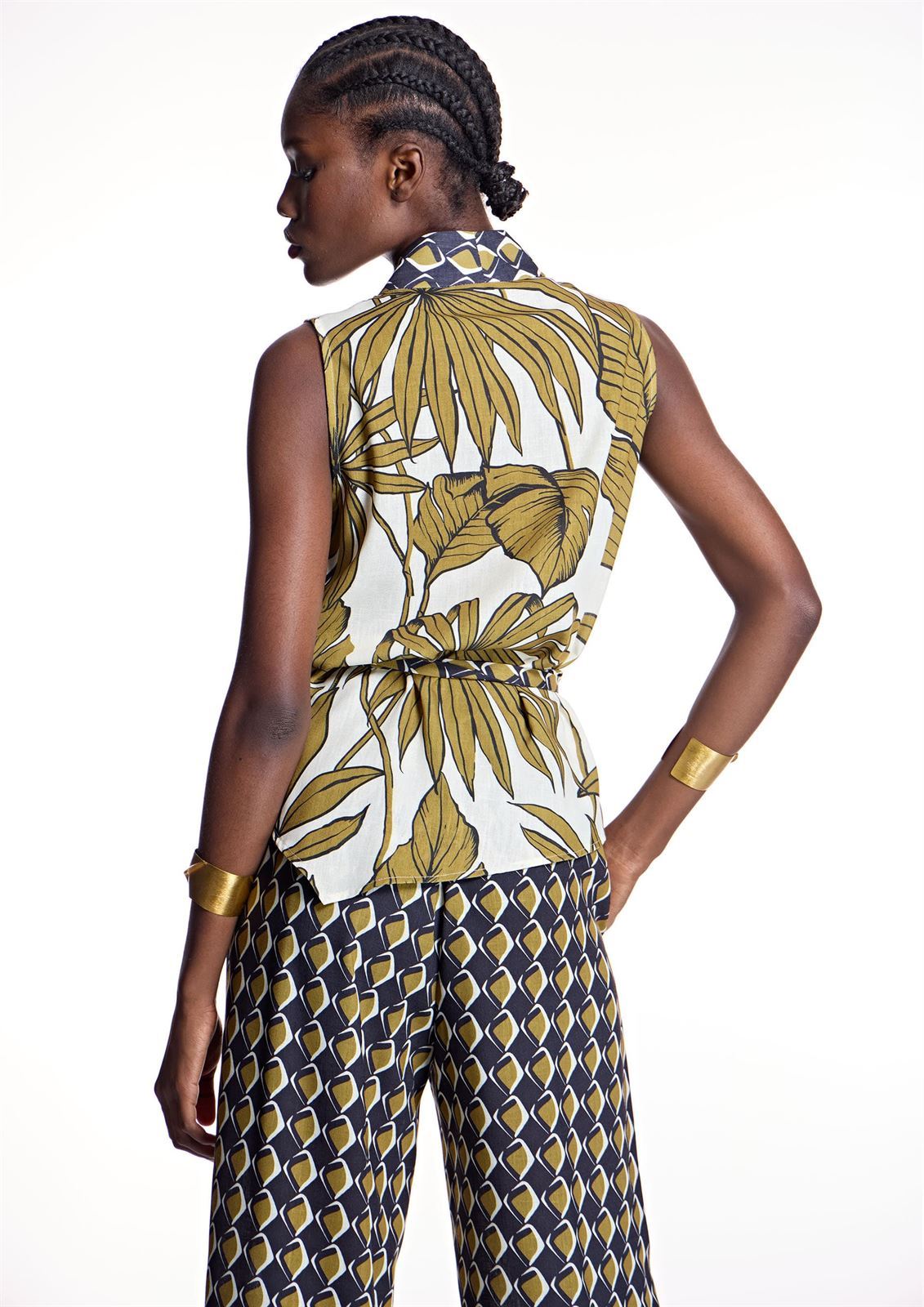 Blusa Alba Conde 2317 traspaso dos estampados - Imagen 3