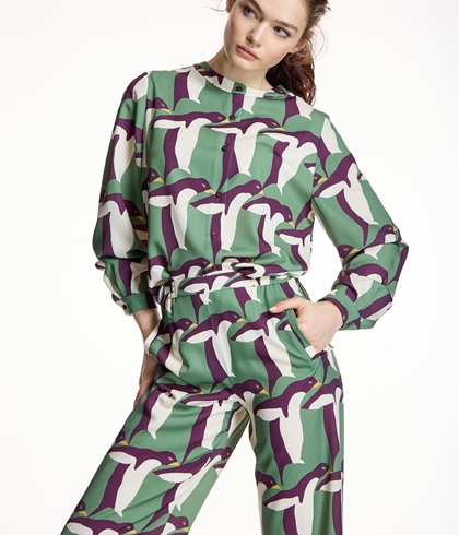 Blusa Alba Conde 5307 ESTAMPADO PINGÜINOS - Imagen 1