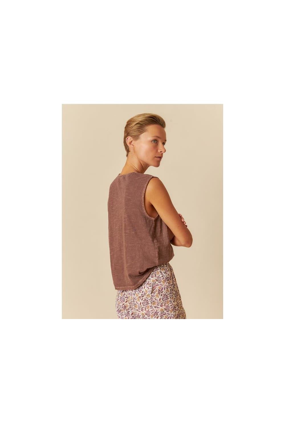 Blusa BIndi & Cold AD371 chocolate - Imagen 1