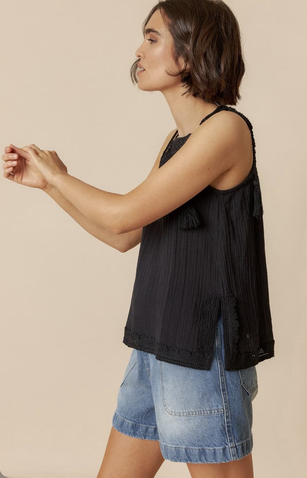 Blusa BIndi & Cold BK 206 Negro. - Imagen 1