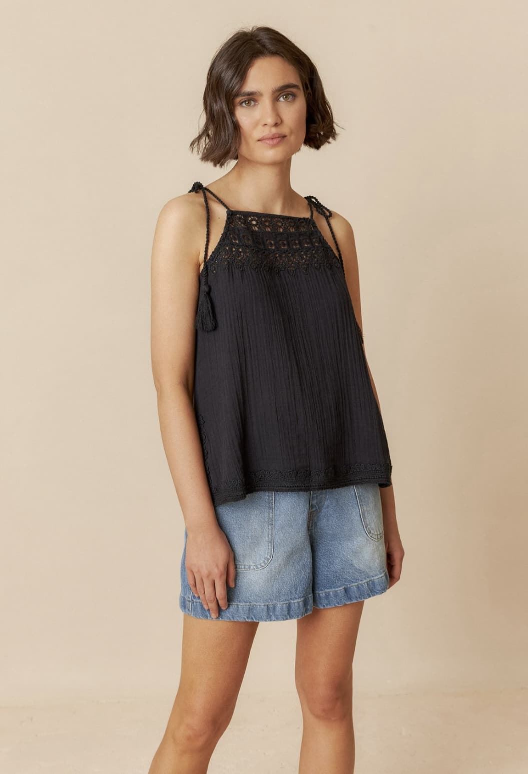 Blusa BIndi & Cold BK 206 Negro. - Imagen 3