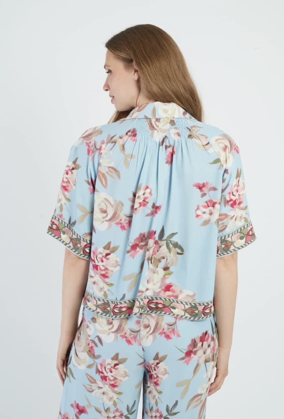 Blusa Derhy ANGELE estampada azulita - Imagen 2