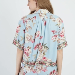 Blusa Derhy ANGELE estampada azulita - Imagen 2