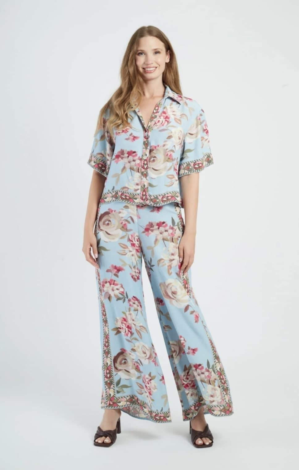 Blusa Derhy ANGELE estampada azulita - Imagen 4