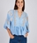Blusa Derhy BALLADE bordada azul cielo - Imagen 1