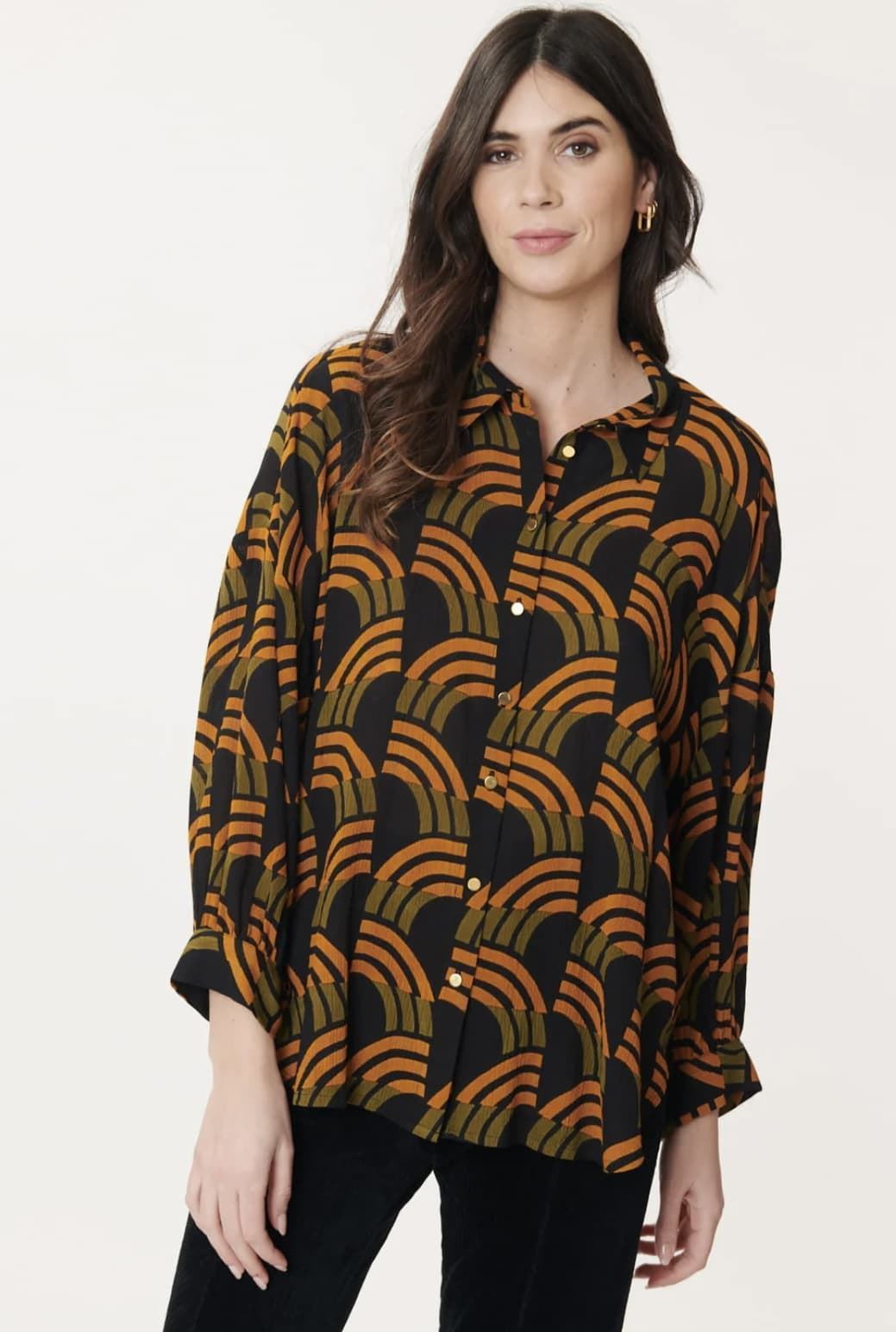 Blusa Derhy baxter geométricos - Imagen 2