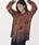 Blusa Derhy Benjamine estampado étnico teja. - Imagen 2