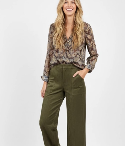 Blusa  Derhy MARJORIE gasa boho marrones - Imagen 2