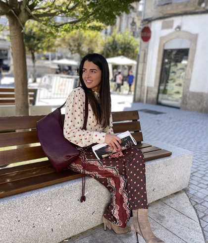 BLUSA Derhy MATHILDA estamopada cruda - Imagen 1