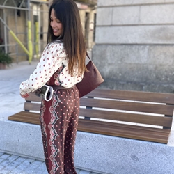BLUSA Derhy MATHILDA estamopada cruda - Imagen 2