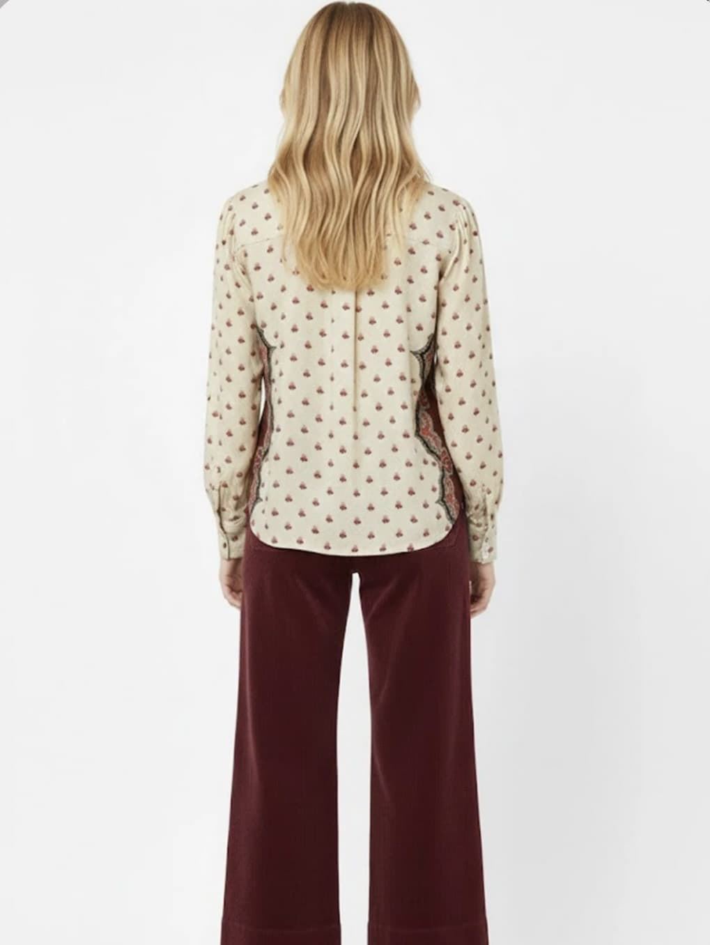BLUSA Derhy MATHILDA estamopada cruda - Imagen 4