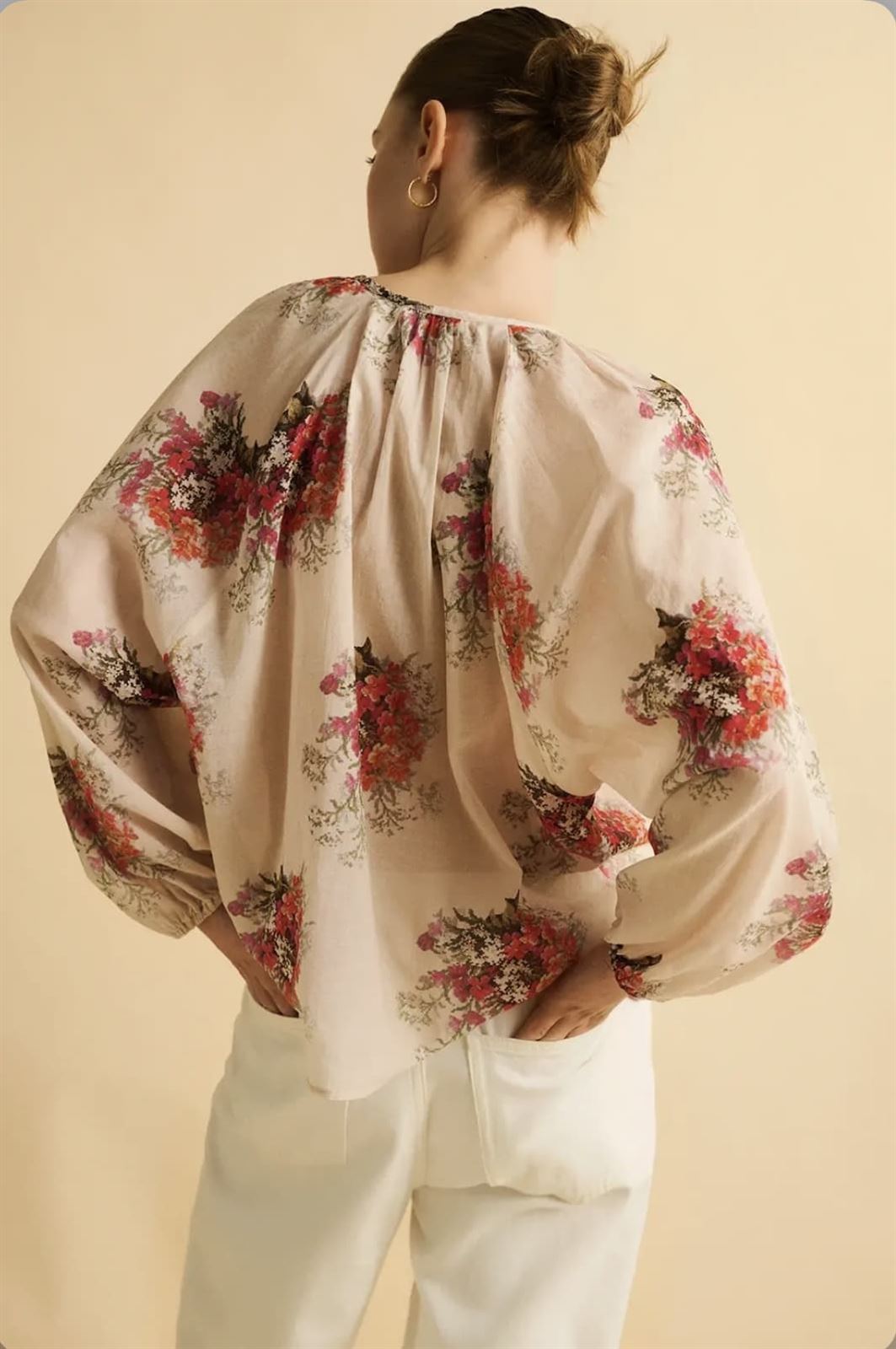 Blusa ese O ese BOUQUET estampada rosas - Imagen 3