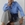 BLUSA ese o ese oversize azul cielo - Imagen 1