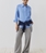BLUSA ese o ese oversize azul cielo - Imagen 2