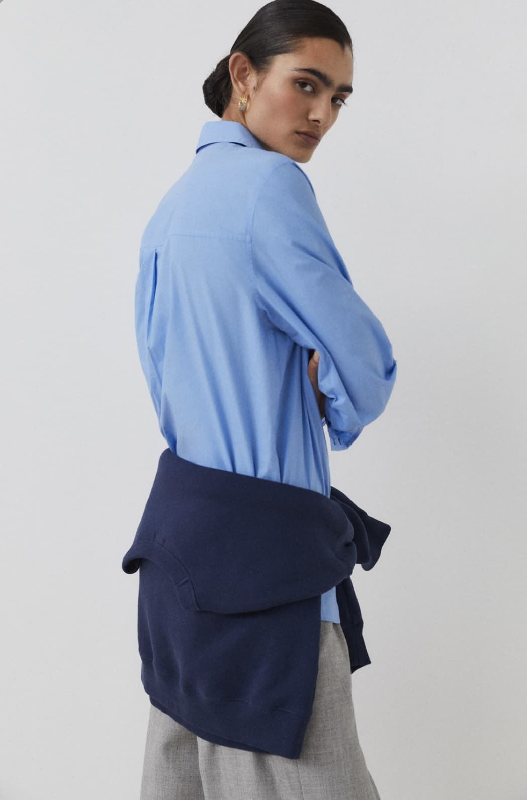 BLUSA ese o ese oversize azul cielo - Imagen 3
