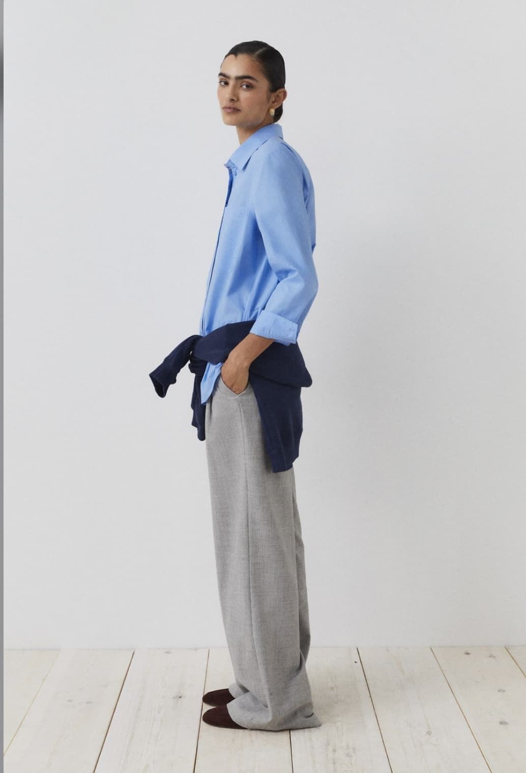 BLUSA ese o ese oversize azul cielo - Imagen 5