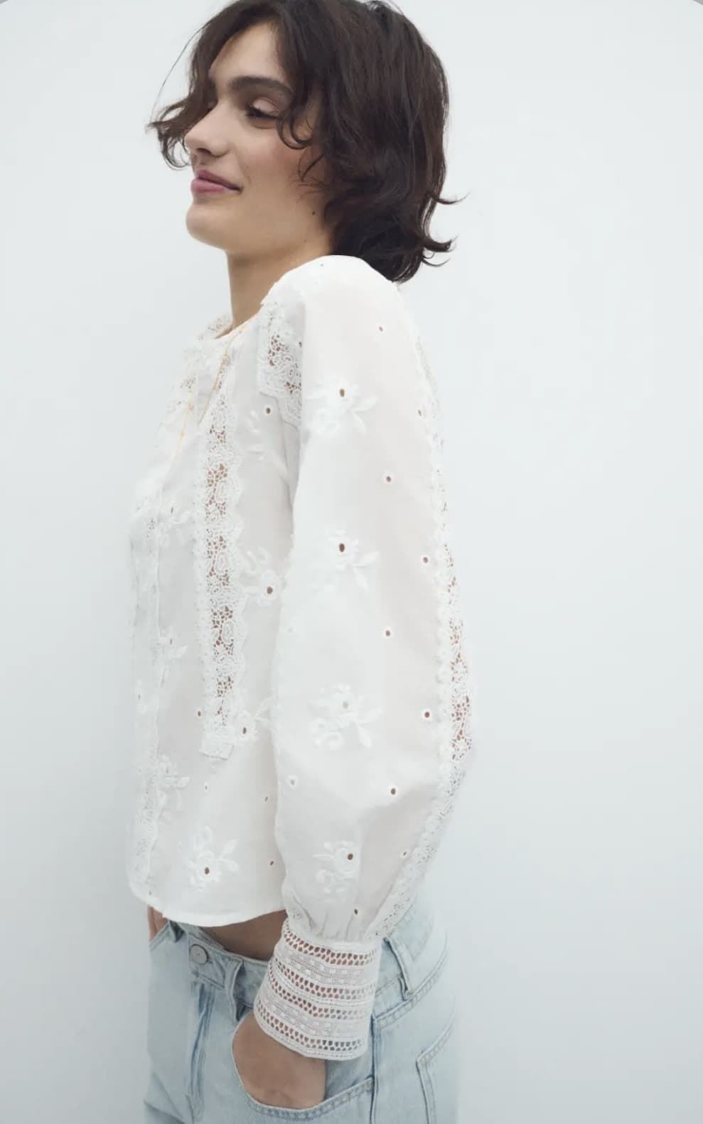 Blusa  ese O ese PRUDENCIA WHITE - Imagen 1