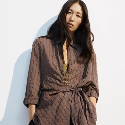 Blusa ese O ese Ref.: 305153-1200 // C.NARA BROWN CHECKS - Imagen 2