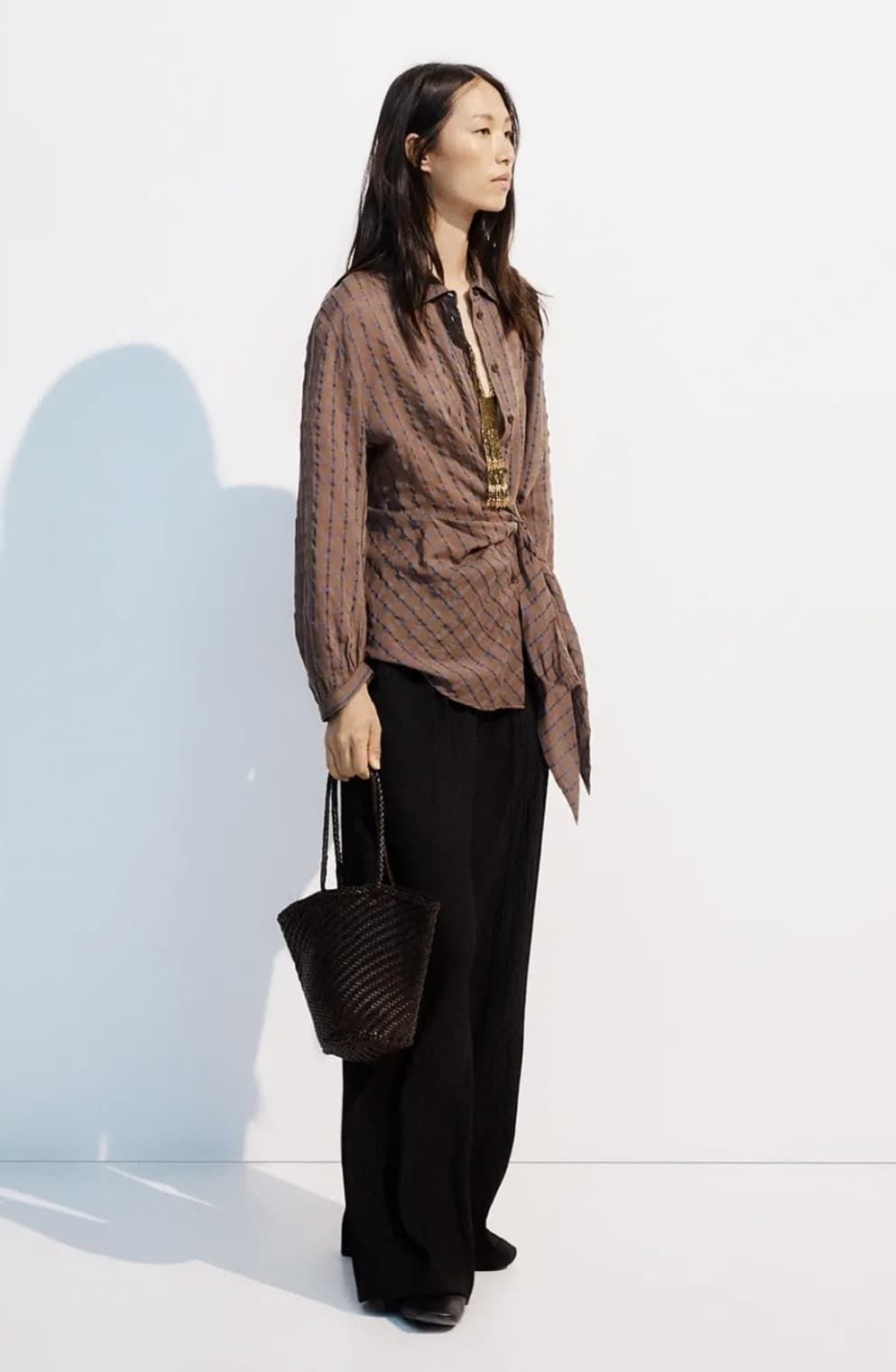 Blusa ese O ese Ref.: 305153-1200 // C.NARA BROWN CHECKS - Imagen 3