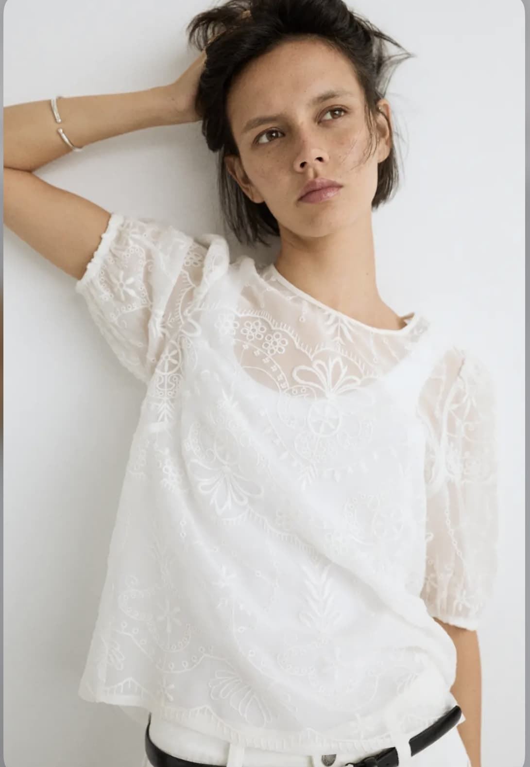 BLUSA ese o ese romantica GRISELDA BLANCA - Imagen 1