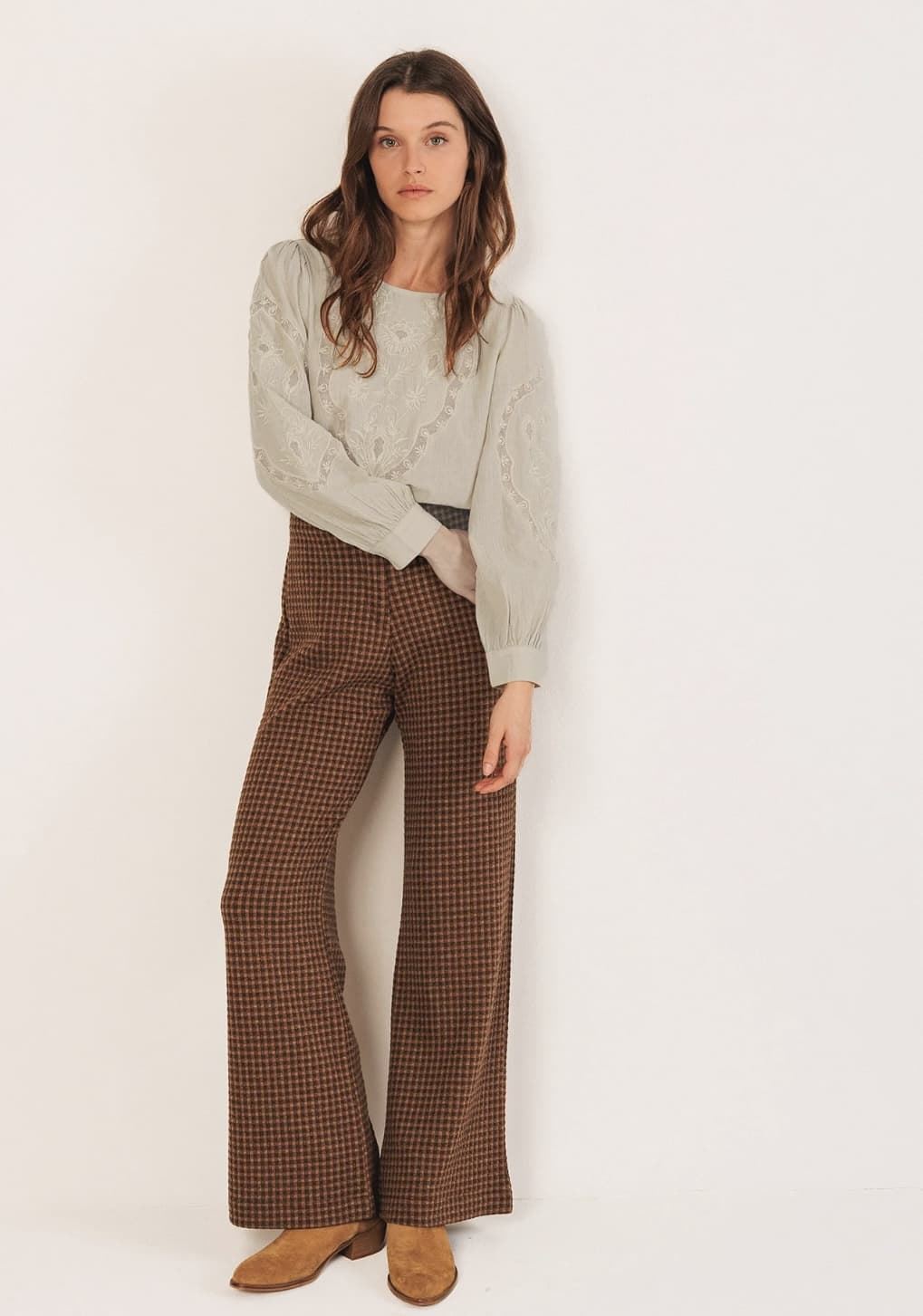 Blusa Indi & Cold bordado romantico KI222 piedra - Imagen 3
