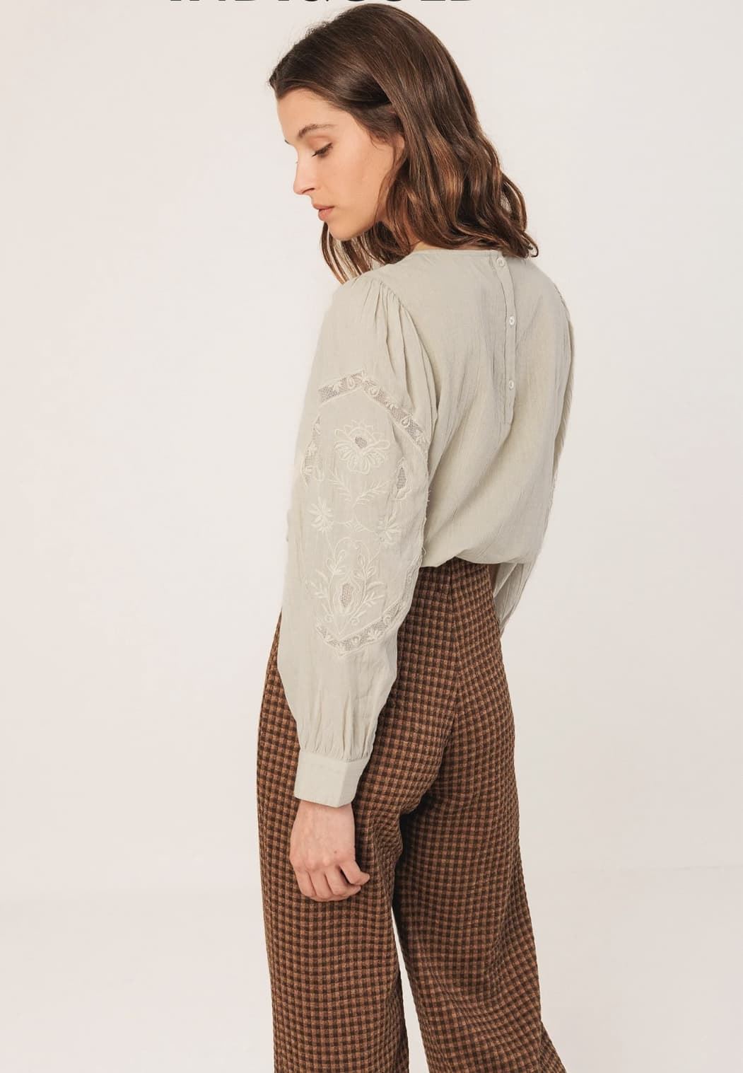 Blusa Indi & Cold bordado romantico KI222 piedra - Imagen 5