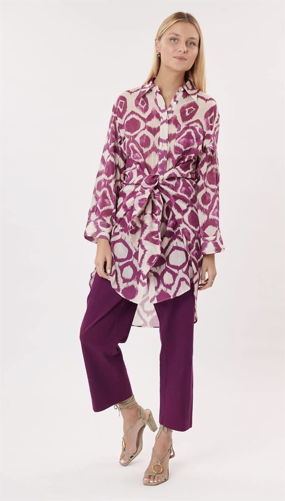 Blusa larga Derhy ROBIN violeta - Imagen 1