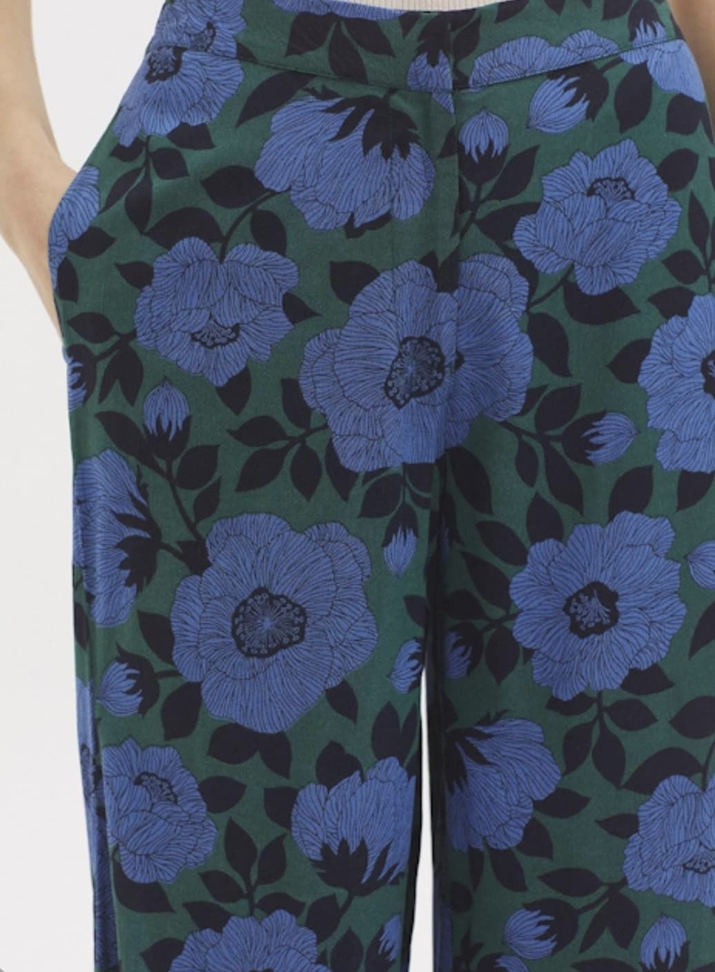 Blusa Nice Things cuadrilla camelia azul - Imagen 3