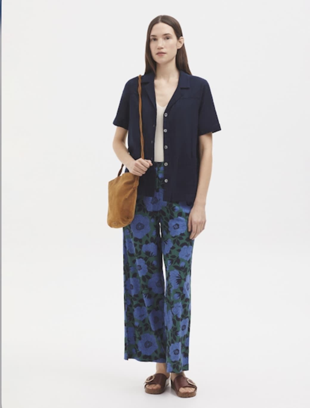 Blusa Nice Things cuadrilla camelia azul - Imagen 4