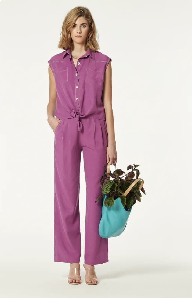 Blusa OKY ALGO 8 Liocell lavado Buganvilla - Imagen 2