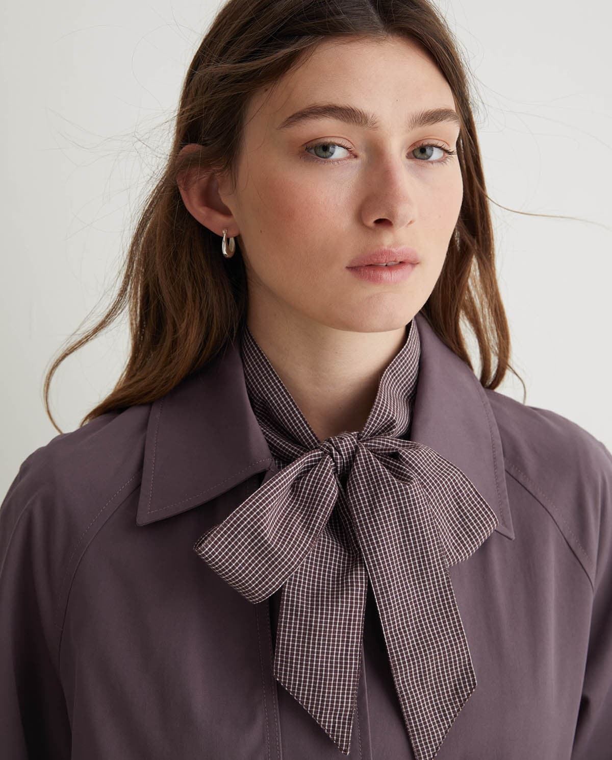 Blusa Yerse 43889 lazo print microcuadros - Imagen 2