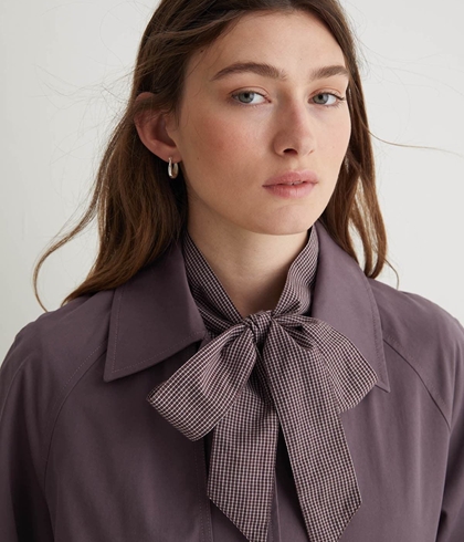 Blusa Yerse 43889 lazo print microcuadros - Imagen 2