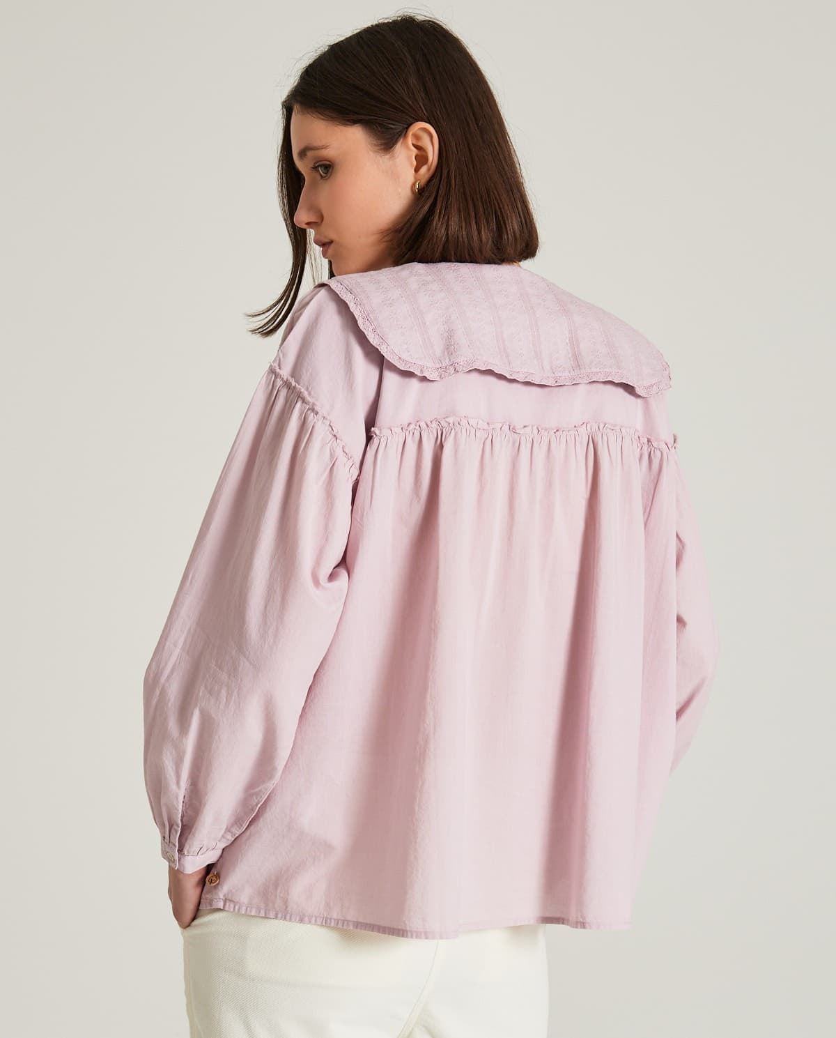 blusa Yerse cuello bobo rosa - Imagen 2