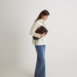 Blusa Yerse cuello extraible marrón crudo 43864 - Imagen 1