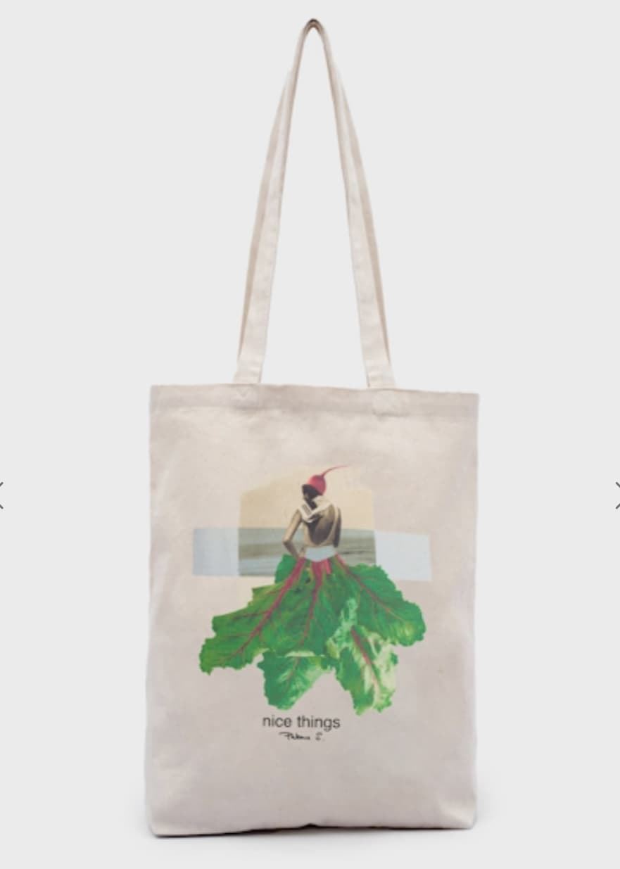 Bolsa nice things shopping estampada acelgas cruda - Imagen 4
