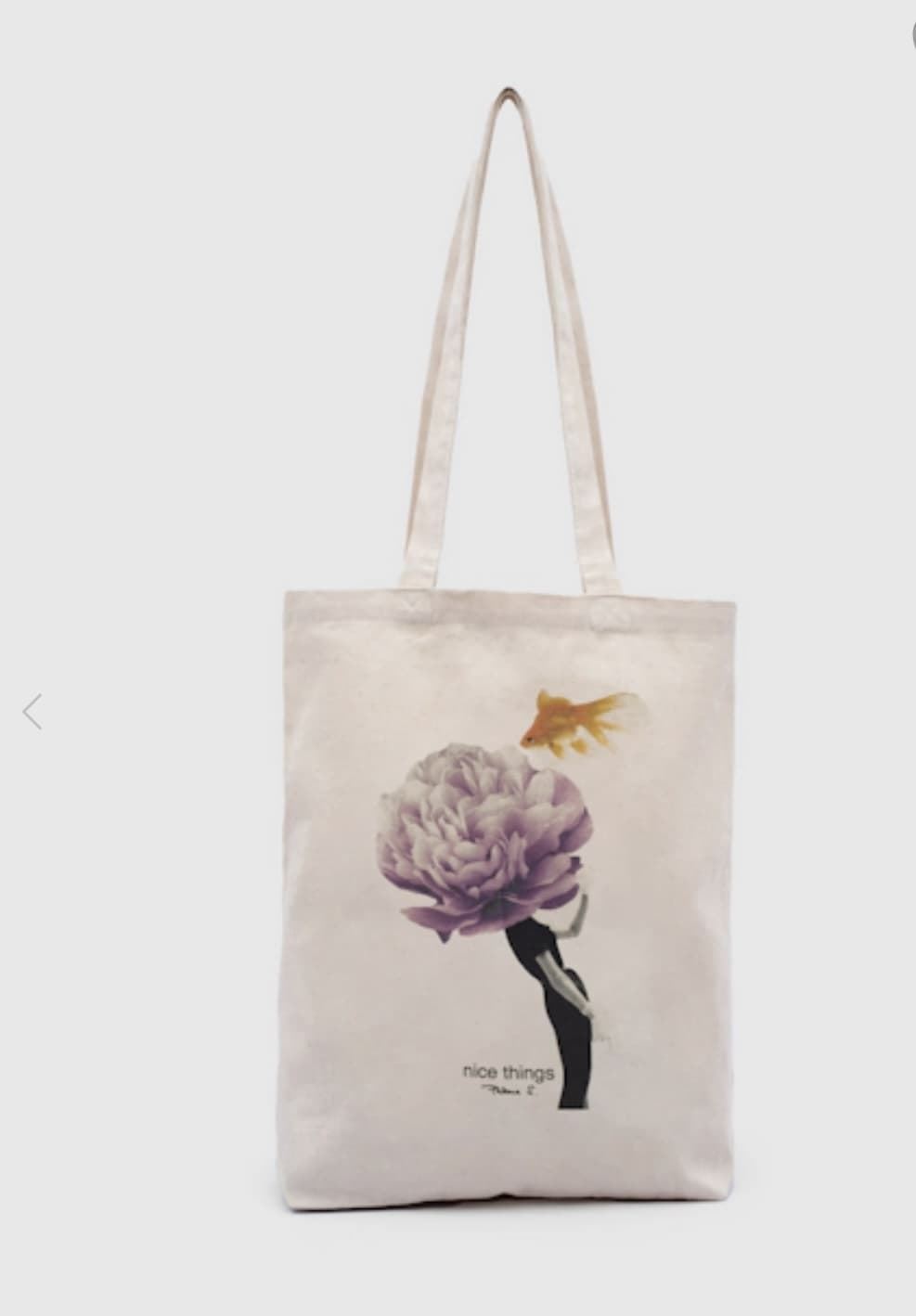 Bolsa nice things shopping estampada cruda - Imagen 2