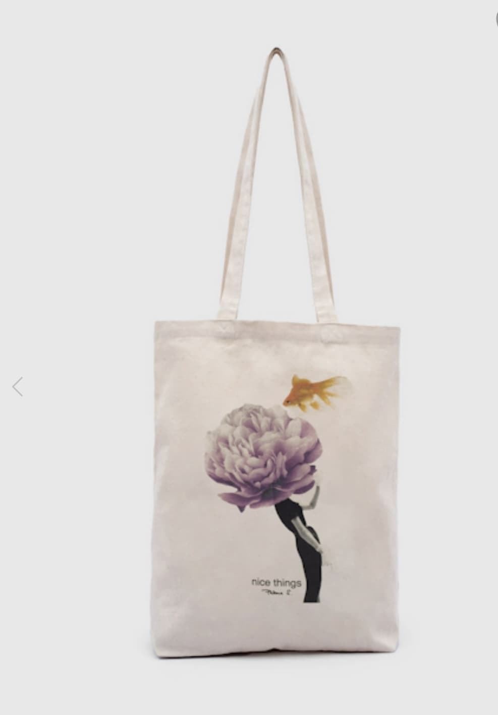 Bolsa nice things shopping estampada flor cruda - Imagen 2