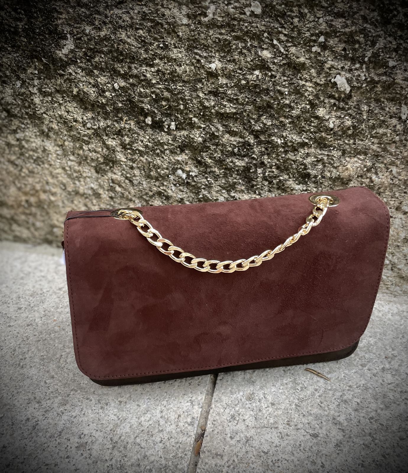 BOLSO Angari b998 moule, ante y charol, bicolor - Imagen 1