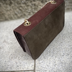 BOLSO Angari b998 moule, ante y charol, bicolor - Imagen 2