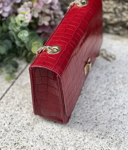 Bolso Angari cuadrado coco rojo - Imagen 1