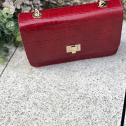 Bolso Angari cuadrado coco rojo - Imagen 2