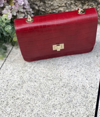 Bolso Angari cuadrado coco rojo - Imagen 2