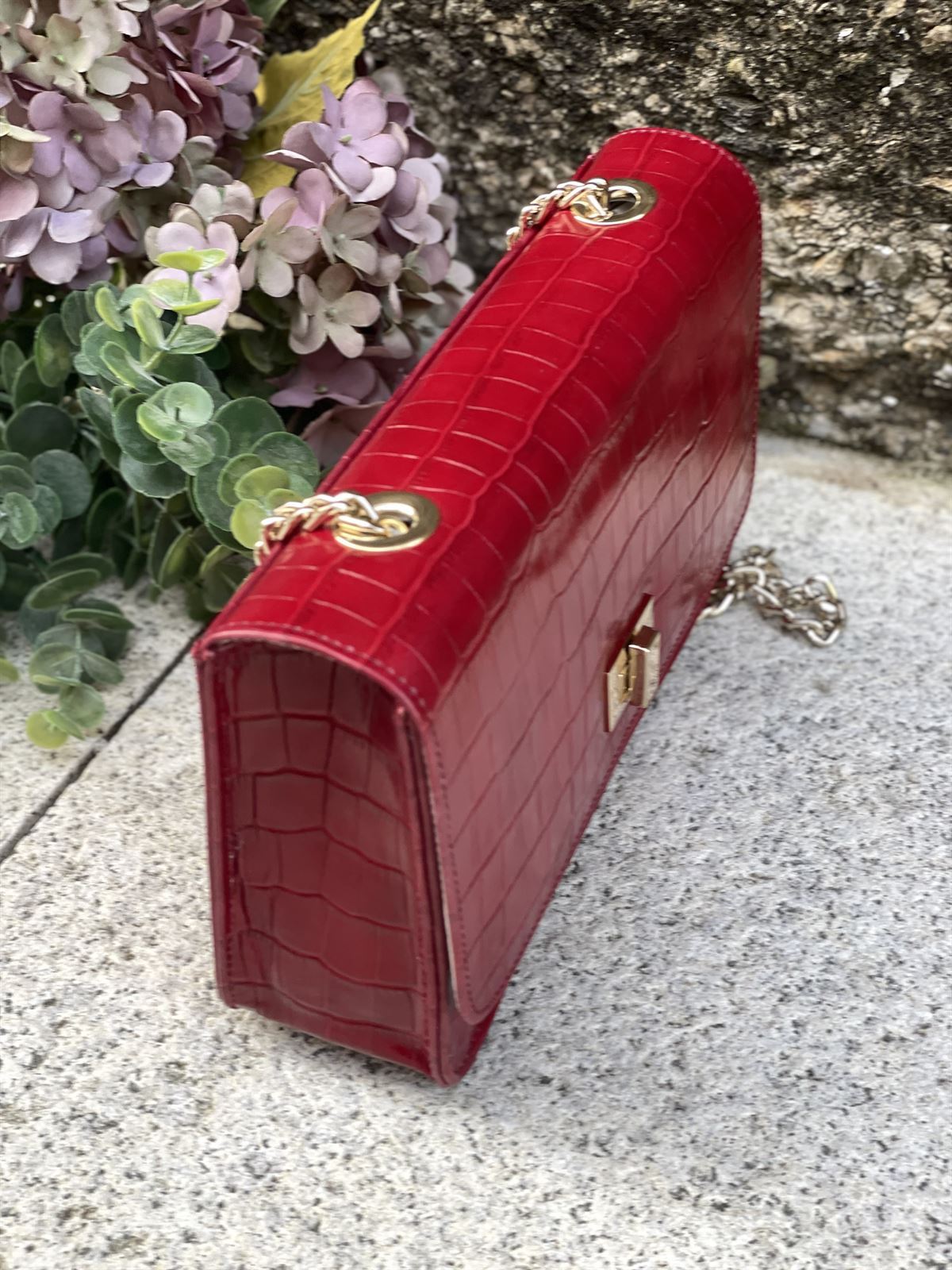 Bolso Angari cuadrado coco rojo - Imagen 4