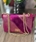 Bolso ante y piel metalizado fucsia - Imagen 1