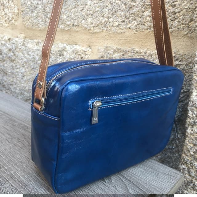 Bolso azul piel ferchi Bolsos