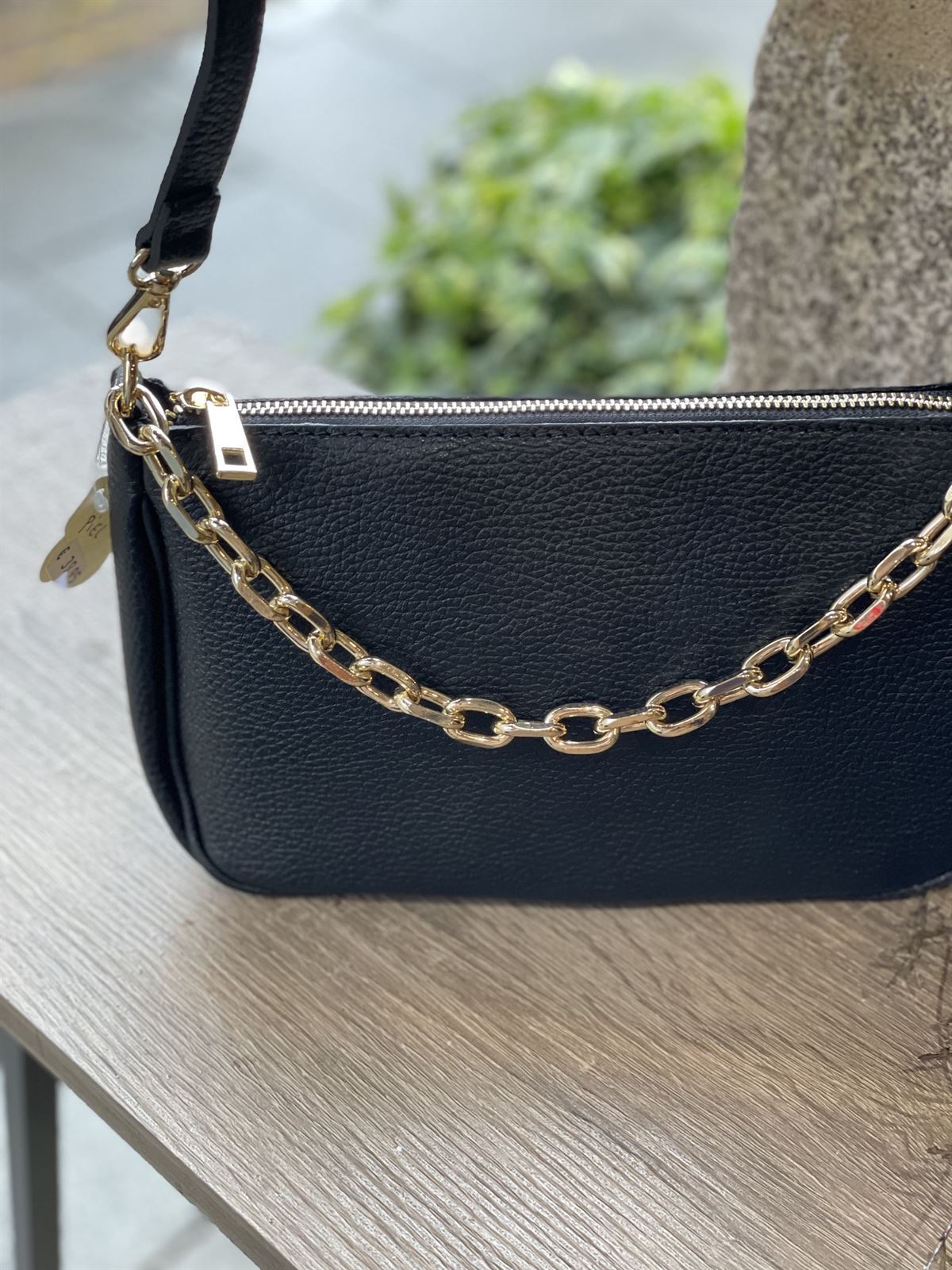 Bolso baguette pequeño negro - Bolsos